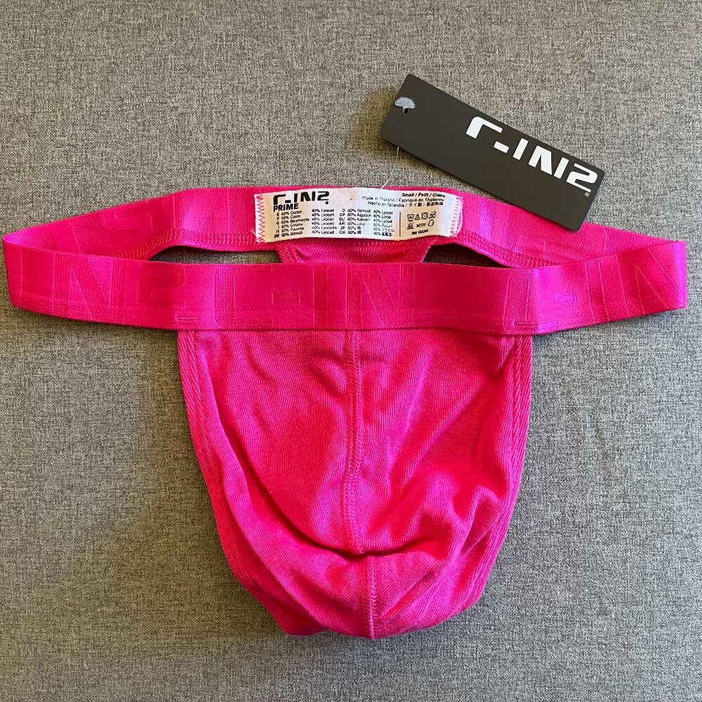 Men's C-In2 Pink Prime Thong - Size Small